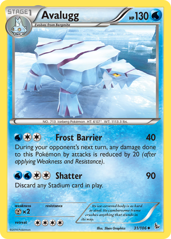 Avalugg (31 106) [XY: Flashfire] Fashion