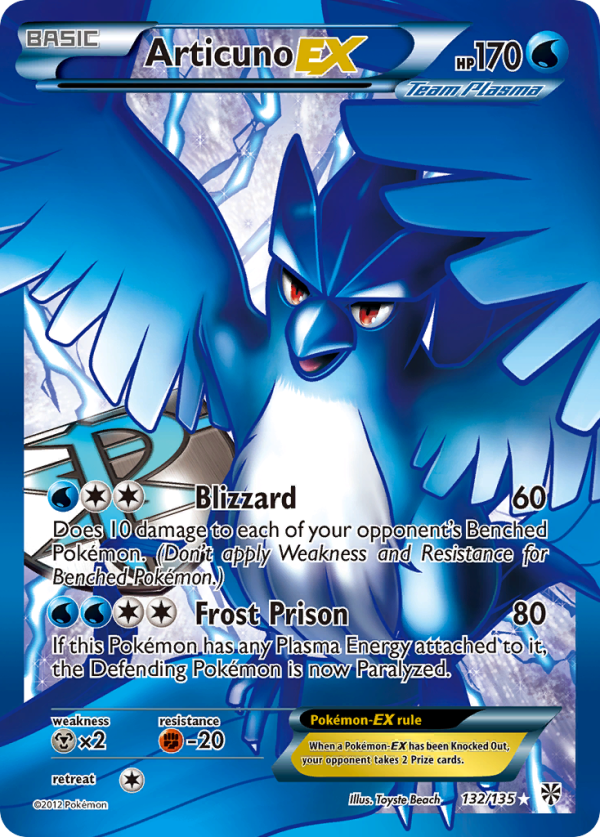 Articuno EX (132 135) [Black & White: Plasma Storm] Online Hot Sale