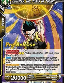 Gotenks, the Power of Fusion (BT10-112) [Rise of the Unison Warrior Prerelease Promos] For Sale