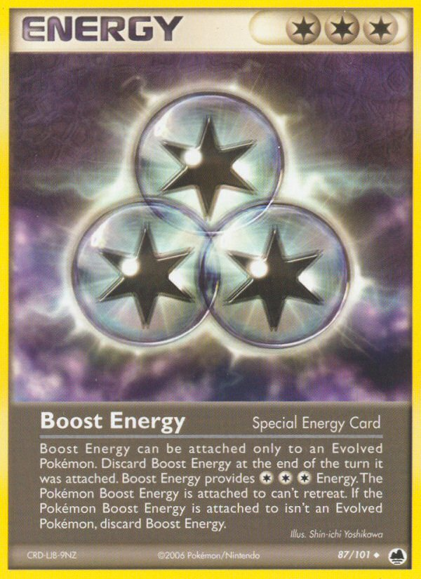 Boost Energy (87 101) [EX: Dragon Frontiers] Online now