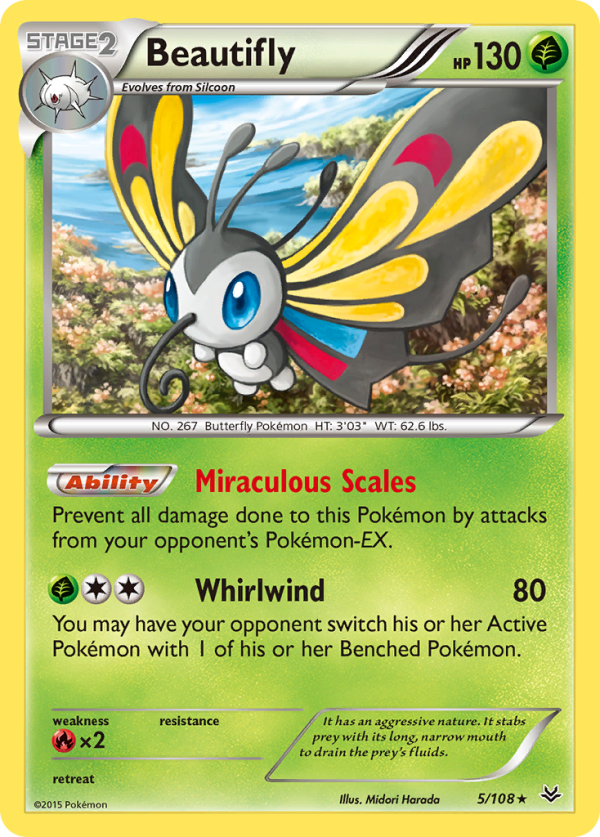 Beautifly (5 108) [XY: Roaring Skies] For Discount